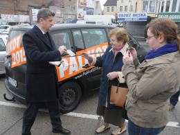 Janusz Palikot na opolskich targowiskach