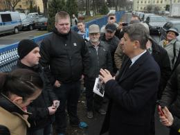 Janusz Palikot na opolskich targowiskach