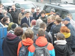 Janusz Palikot na opolskich targowiskach