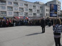 Janusz Korwin-Mikke przyleciał na Opolszczyznę