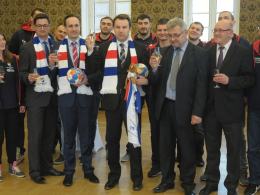 Zawodnicy Gwardii odebrali gratulacje od prezydenta