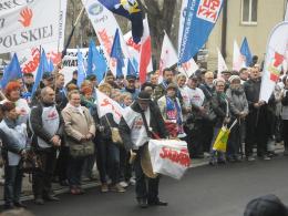 Pół tysiąca związkowców protestowało w Opolu