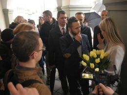 Deszcz zmienił plan wizyty Magdaleny Ogórek w Opolu