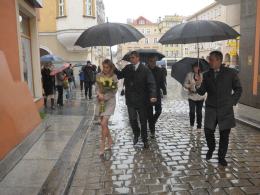 Deszcz zmienił plan wizyty Magdaleny Ogórek w Opolu