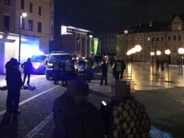 Nocna awantura na Małym Rynku