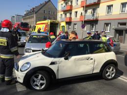 Wypadek czterech samochodów na ul. Nysy Łużyckiej