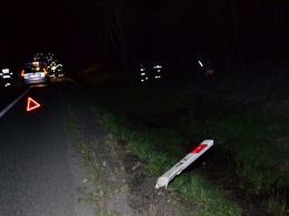 Nie chciał zderzyć się ze zwierzęciem, wjechał do rowu