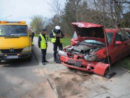 23-latek zasnął za kierownicą i spowodował wypadek