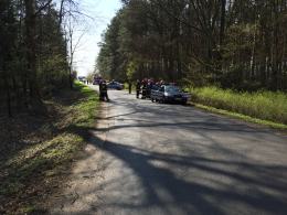 Volkswagen golf dachował pod Opolem