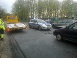 Wypadek na skrzyżowaniu ul. 1 Maja i Rejtana