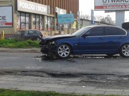 BMW i seat zderzyły się na ul. Budowlanych