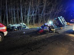 Tragiczny wypadek na trasie Opole - Kluczbork. 4 osoby nie żyją.