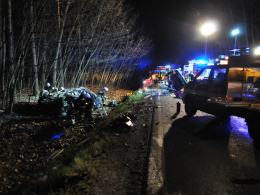 Tragiczny wypadek na trasie Opole - Kluczbork. 4 osoby nie żyją.