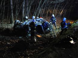 Tragiczny wypadek na trasie Opole - Kluczbork. 4 osoby nie żyją.