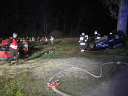 Wypadek, pożar i poszukiwania. Ratownicy ćwiczyli w Jełowej.