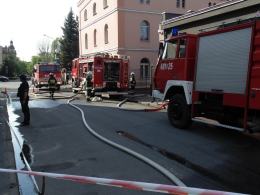 Pożar hali magazynowej w Brzegu