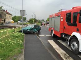 Groźny wypadek na ul. Marka z Jemielnicy