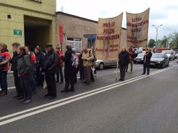Niemiecka manifestacja antywojenna w centrum Opola