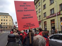 Niemiecka manifestacja antywojenna w centrum Opola