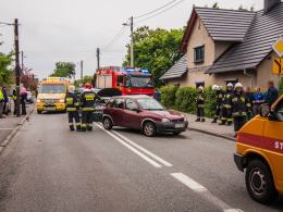 Wypadek na ul. Grudzickiej. Jedna osoba ranna.