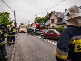 Wypadek na ul. Grudzickiej. Jedna osoba ranna.