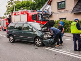 Wypadek na ul. Grudzickiej. Jedna osoba ranna.