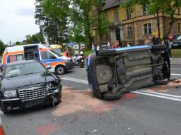 Dwa groźne wypadki w Niemodlinie. 5 osób rannych.