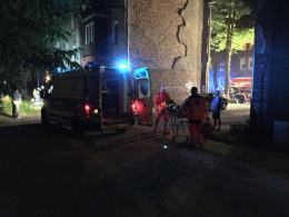 Dwie osoby ranne po pożarze mieszkania na ul. Kolejowej