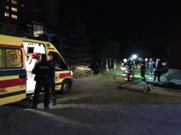 Dwie osoby ranne po pożarze mieszkania na ul. Kolejowej