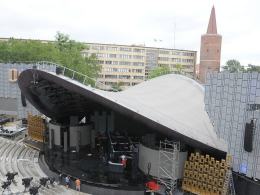 Scenografia festiwalu jest już prawie gotowa