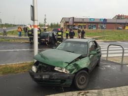 Opel i ford zderzyły się na Alei Solidarności