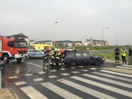 Opel i ford zderzyły się na Alei Solidarności