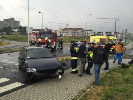 Opel i ford zderzyły się na Alei Solidarności