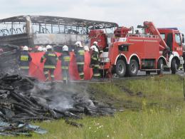 Karambol i pożar na A4. Dwie osoby nie żyją.