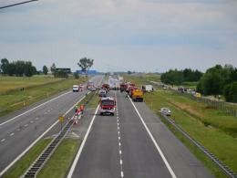 Karambol i pożar na A4. Dwie osoby nie żyją.