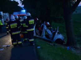 Citroen uderzył w drzewo. 36-letni kierowca zginął na miejscu.