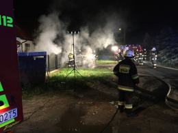 Ktoś podpalił samochód we Wrzoskach