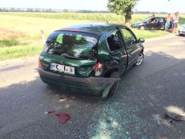 6 samochodów zderzyło się w powiecie nyskim