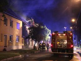 Dwie osoby ranne w pożarze budynku wielorodzinnego w Krapkowicach