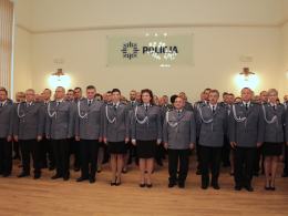 Nadinsp. Irena Doroszkiewicz witana z honorami w opolskiej komendzie