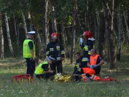 Kamper dachował na autostradzie A4