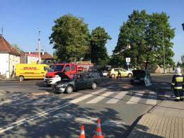 Dwie osoby ranne w wypadku na Zaodrzu