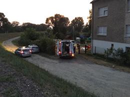 Wypadek motoroweru w Czarnowąsach. Dwie osoby ranne.