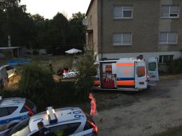 Wypadek motoroweru w Czarnowąsach. Dwie osoby ranne.