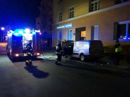 Pożar samochodu na ul. Dubois. Podpalenie?