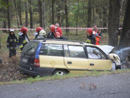 Opel uderzył w drzewo. Kierowca zginął na miejscu.