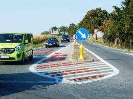 W Reńskiej Wsi na razie więcej znaków, docelowo będzie rondo