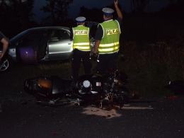 Wypadek podczas wyprzedzania w Lewinie Brzeskim