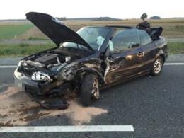 Audi i volkswagen zderzyły się na trasie Opole-Krapkowice