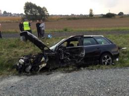 Audi i volkswagen zderzyły się na trasie Opole-Krapkowice